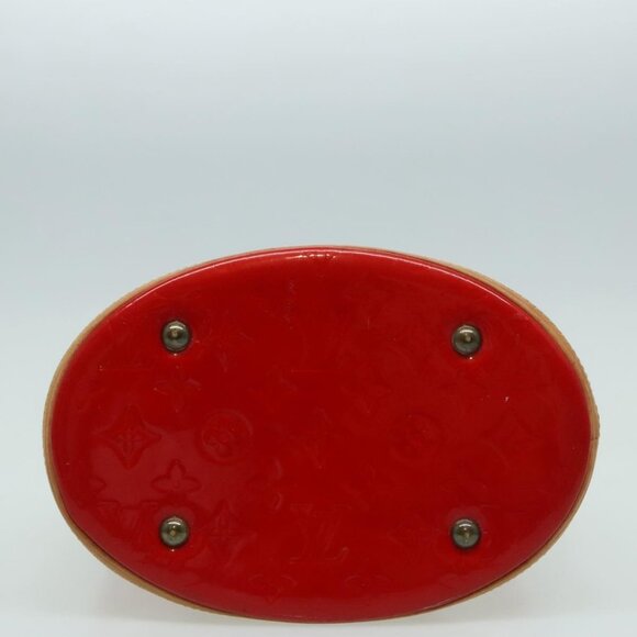 LOUIS VUITTON Monogram Vernis Bucket PM Shoulder Bag SPO Red LV Auth - Picture 6 of 16